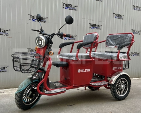 Карго четириместна електрическа триколка TS-005.3 1400W Нов модел 2025